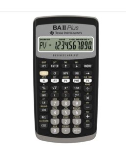 Texas Instruments BA II Plus Financial Calculator, Black Medium