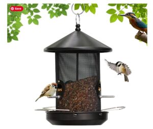 No/No Green and Black Finch Feeder