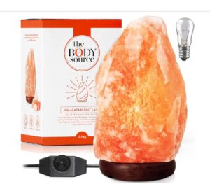 Wooden Base & Extra Bulb Relaxing Night Light for Home or Bedroom