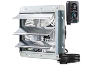 iLIVING 12" Wall Mounted Shutter Exhaust Fan