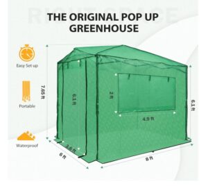 EAGLE PEAK 8x6 Walk-in Greenhouse