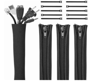 JOTO Cable Management Sleeve Review A Smart Fix for Desk and TV Cord Clutter