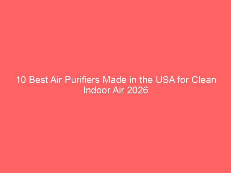 10 Best Air Purifiers Made in the USA for Clean Indoor Air 2026