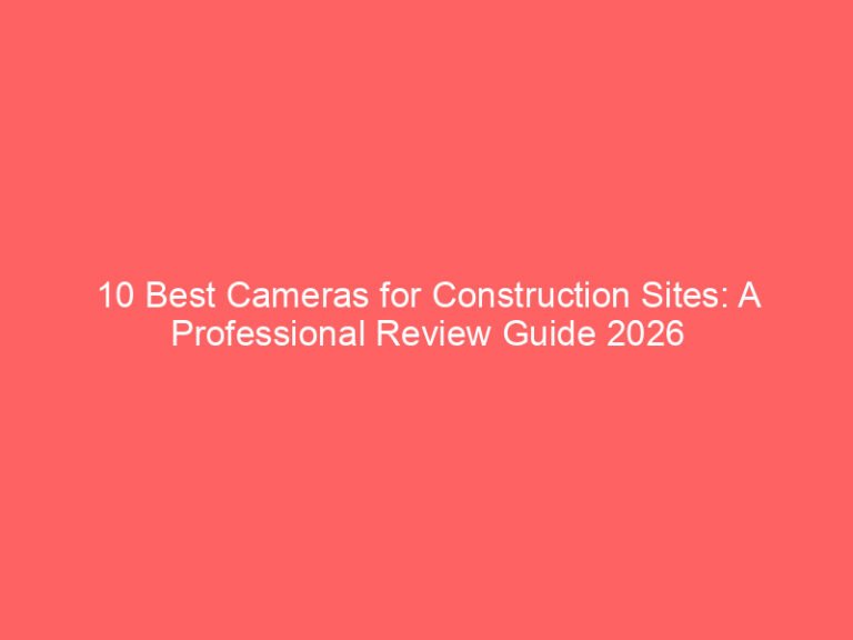 10 Best Cameras for Construction Sites: A Professional Review Guide 2026