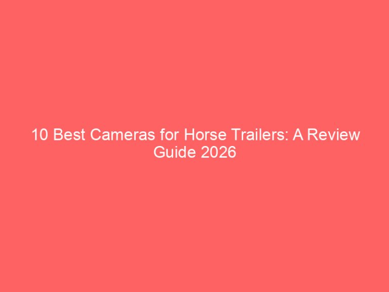 10 Best Cameras for Horse Trailers: A Review Guide 2026