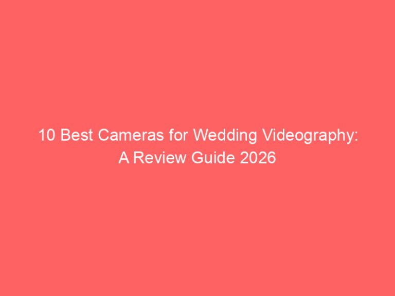 10 Best Cameras for Wedding Videography: A Review Guide 2026