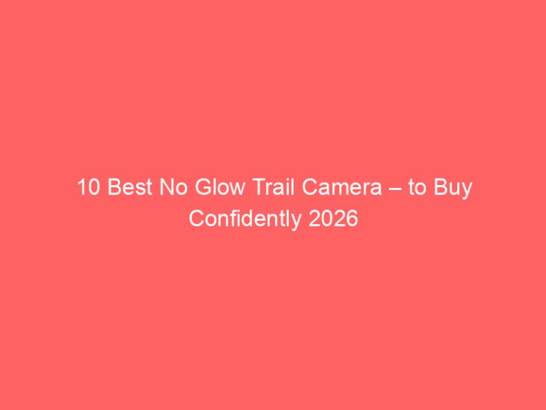 10 Best No Glow Trail Camera – to Buy Confidently 2026