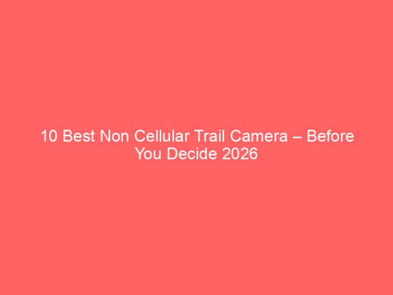 10 Best Non Cellular Trail Camera – Before You Decide 2026