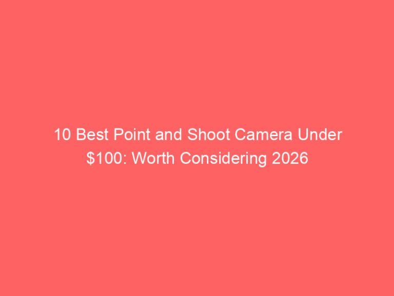10 Best Point and Shoot Camera Under $100: Worth Considering 2026