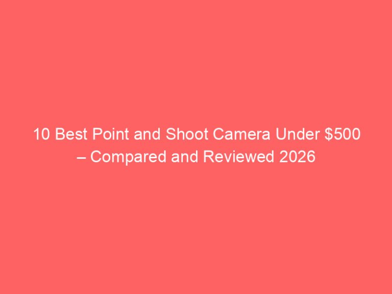 10 Best Point and Shoot Camera Under $500 – Compared and Reviewed 2026