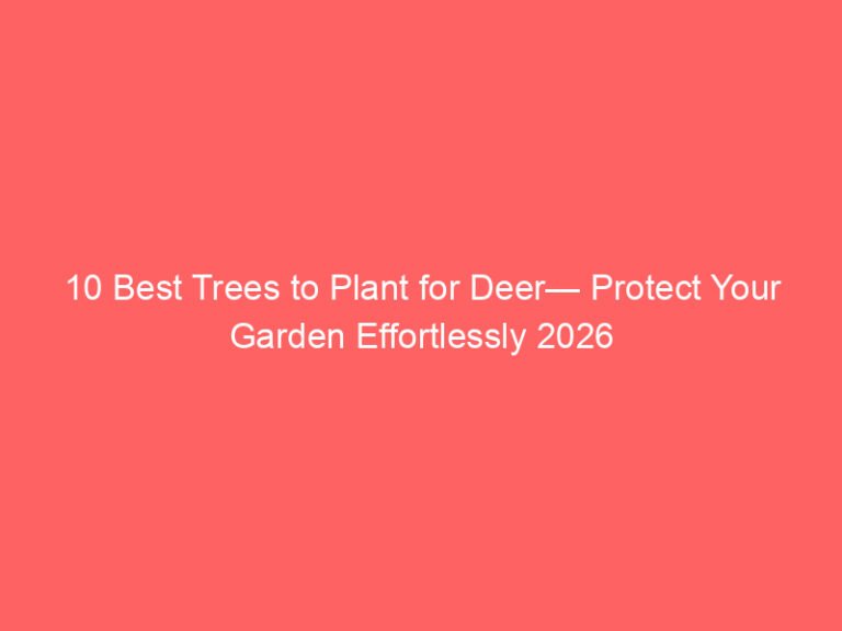 10 Best Trees to Plant for Deer— Protect Your Garden Effortlessly 2026