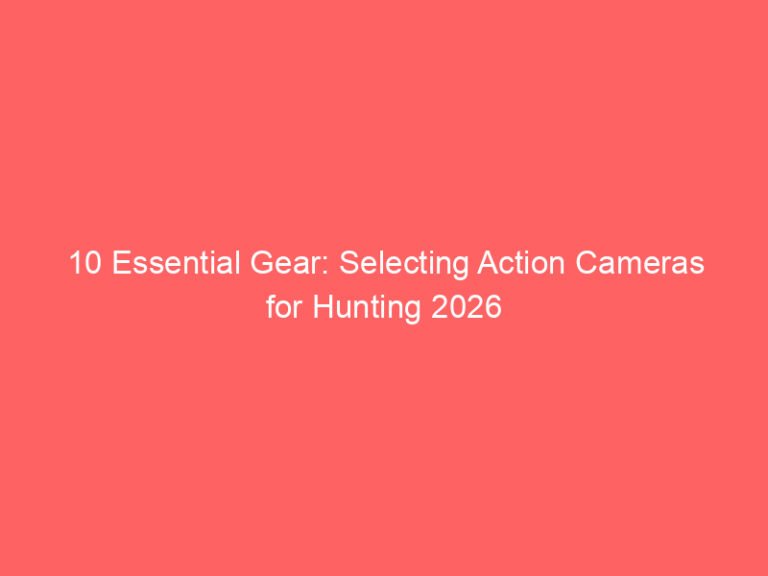10 Essential Gear: Selecting Action Cameras for Hunting 2026