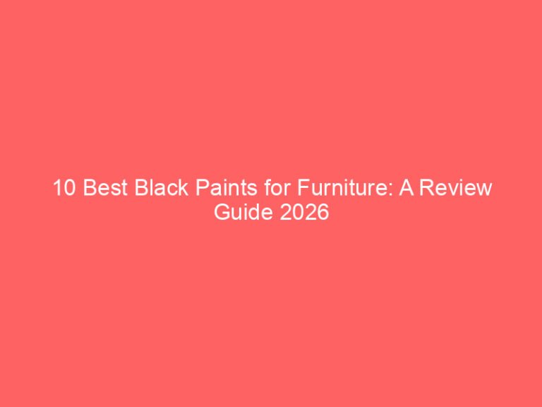 10 Best Black Paints for Furniture: A Review Guide 2026