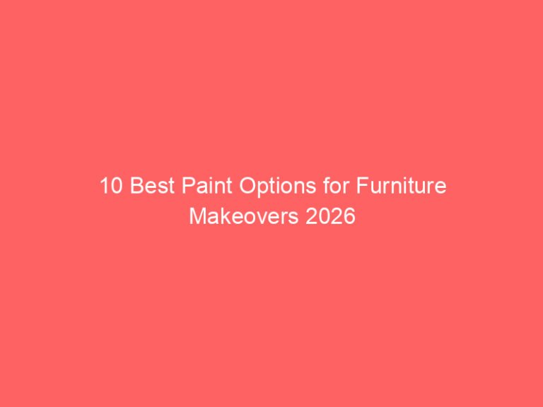 10 Best Paint Options for Furniture Makeovers 2026