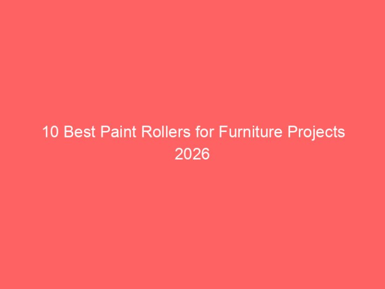 10 Best Paint Rollers for Furniture Projects 2026