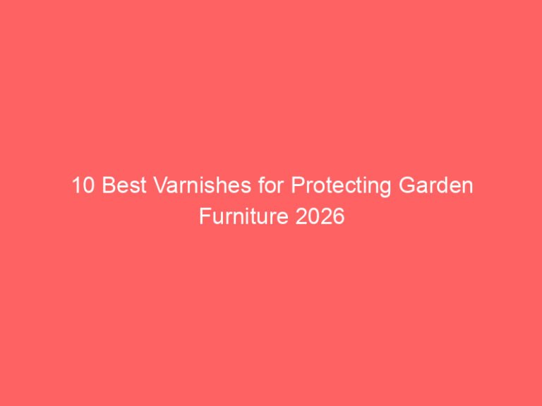 10 Best Varnishes for Protecting Garden Furniture 2026