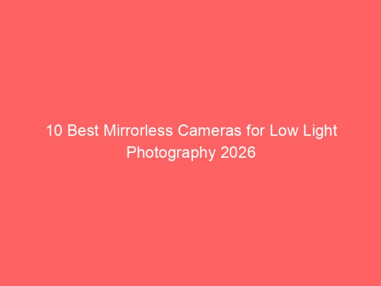 10 Best Mirrorless Cameras for Low Light Photography 2026