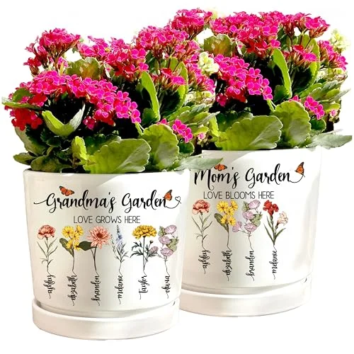 Grandma’s Garden Flower Pot: Personalized Ceramic Planters for Family Love 2026