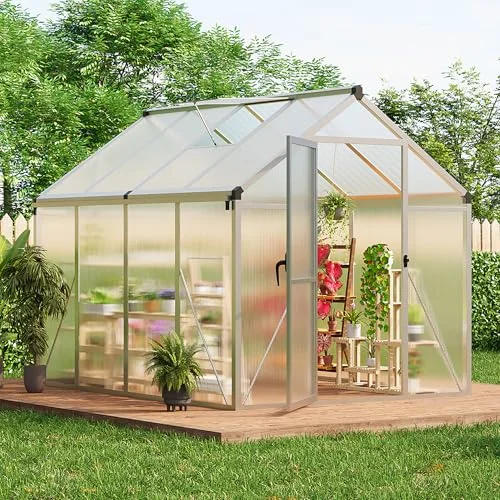 6 X 8 Ft Greenhouse Ideal For Outdoor Gardening With Durable Features 2026