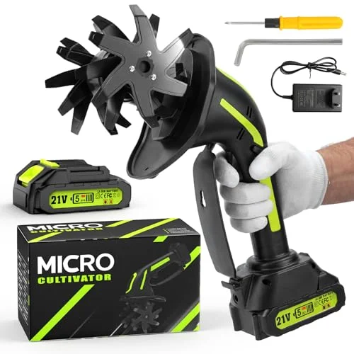 1- Small Cordless Tiller vs Larger Cordless Hand Tiller Comparison