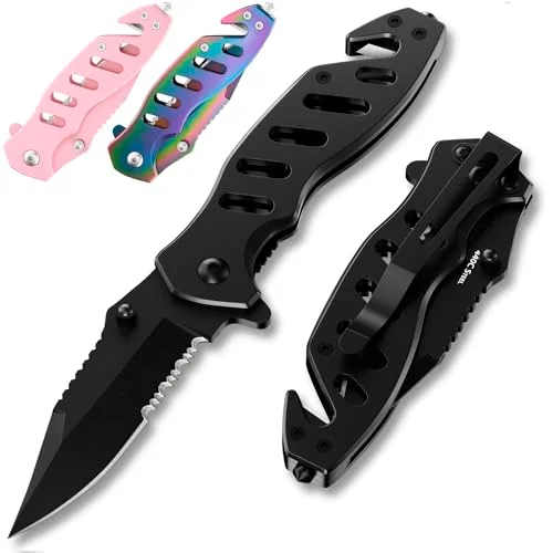 10 Essential Knives Featuring Glass Breakers and Seatbelt Cutters for Safety
