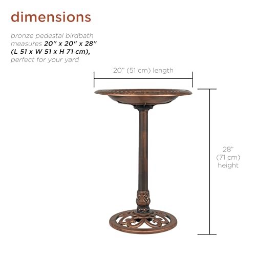 best metal bird baths with stands