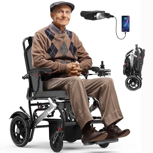 best foldable electric wheelchair