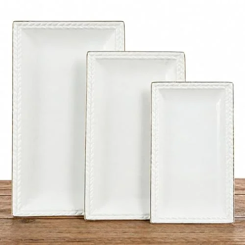 ceramic serving platter set