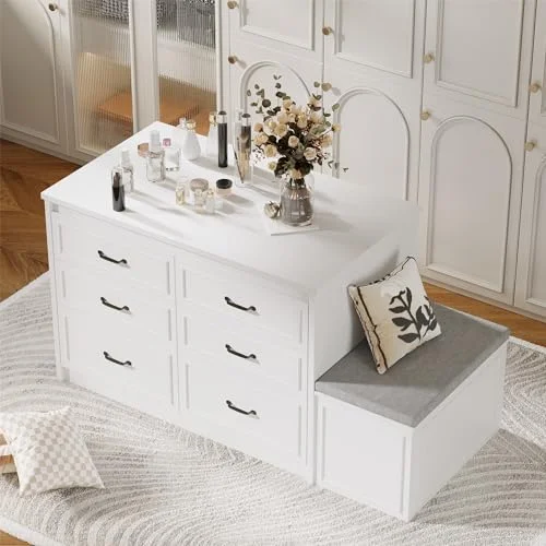 closet island with drawers