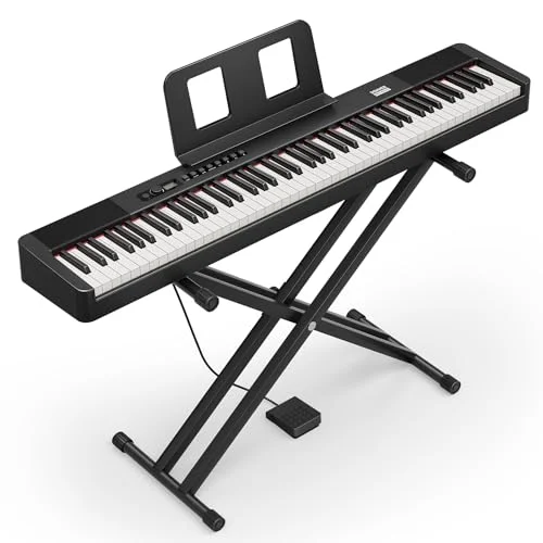 digital keyboard with weighted keys