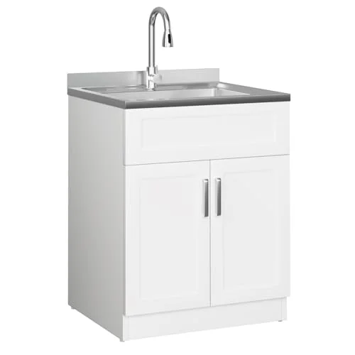 laundry room sink and cabinet combo