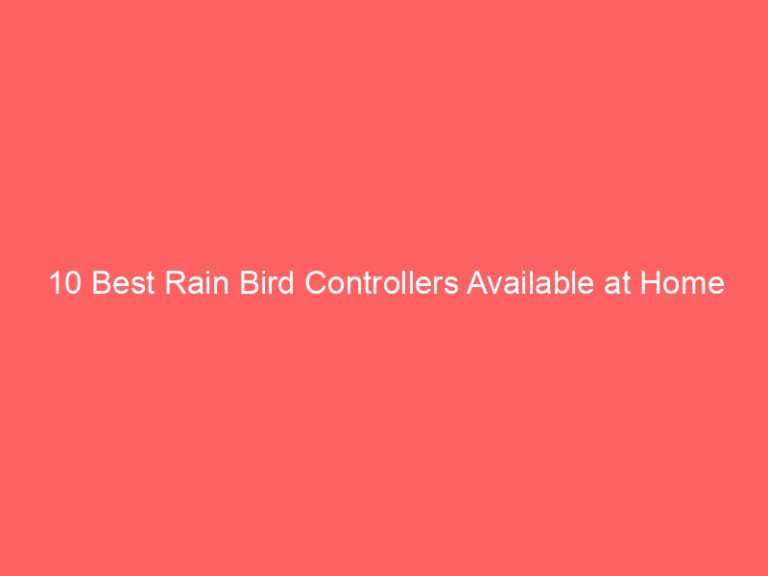 10 Best Rain Bird Controllers Available at Home Depot