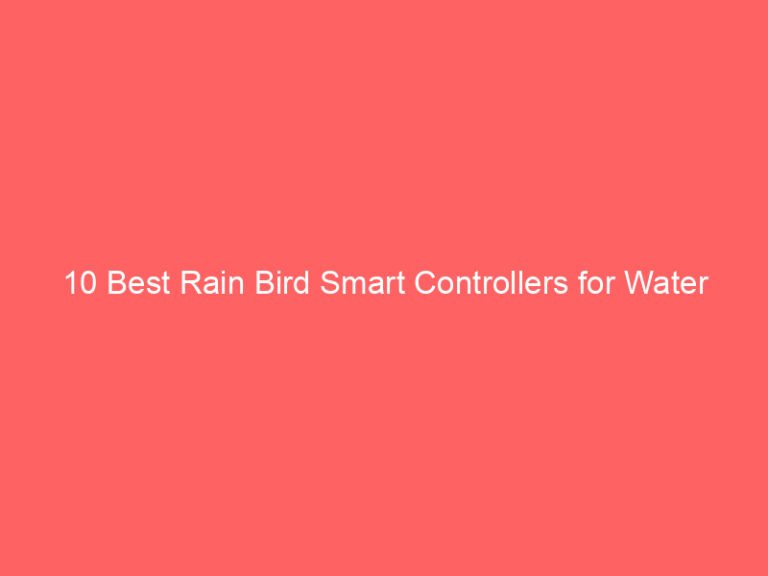 10 Best Rain Bird Smart Controllers for Water Savings