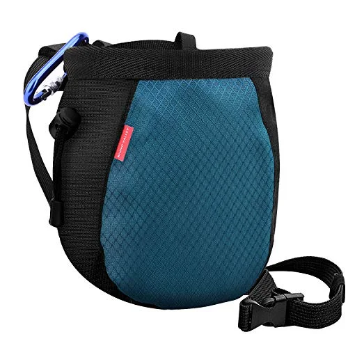 rock climbing chalk bag with chalk